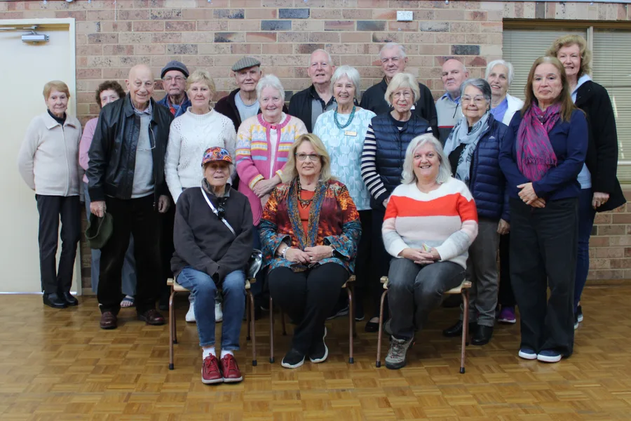 Sutherland Shire Art Society members gathered together
